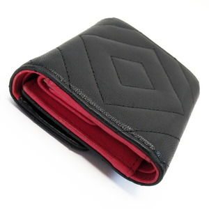 Chanel 2.55 V Wallet Lambskin Black Stitch Chevron